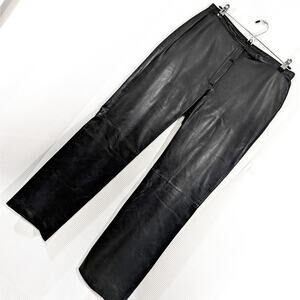 Black Leather Women's Pants